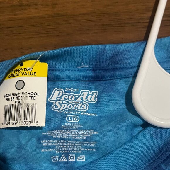 St. Marys Rough Riders Blue Tie-Dye Short Sleeve T-Shirt Size Large - Picture 2 of 7